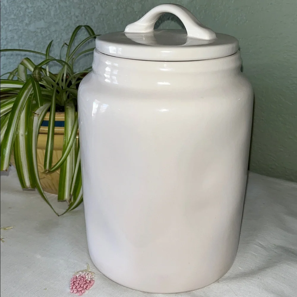 Rae Dunn Magenta COOKIES Canister Artisan Collection Cookie Jar EUC